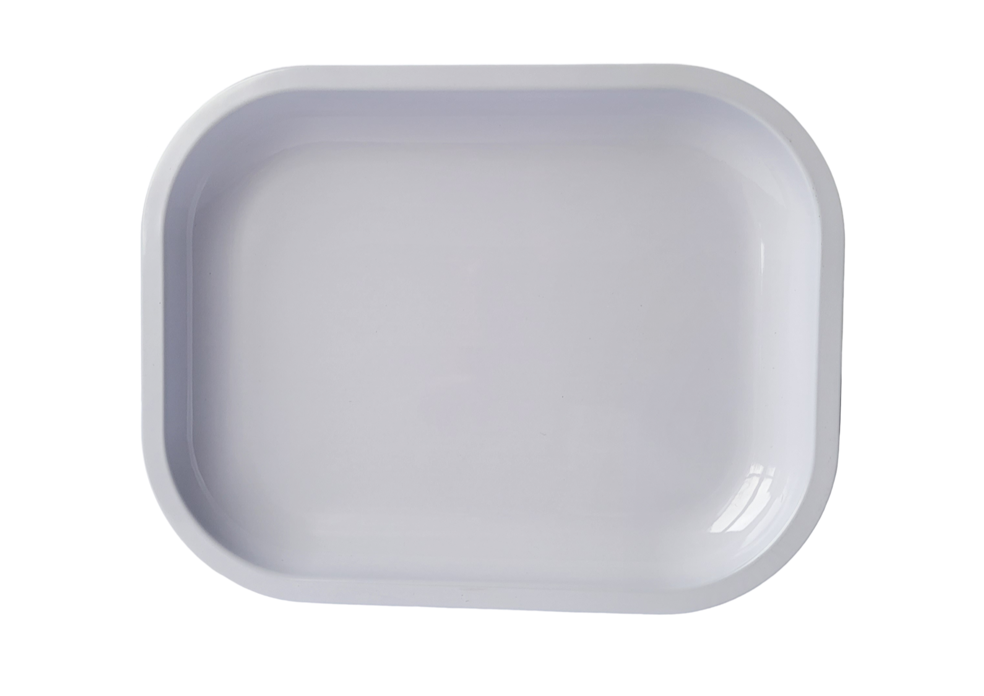 Weisses Rolling Tray von oben