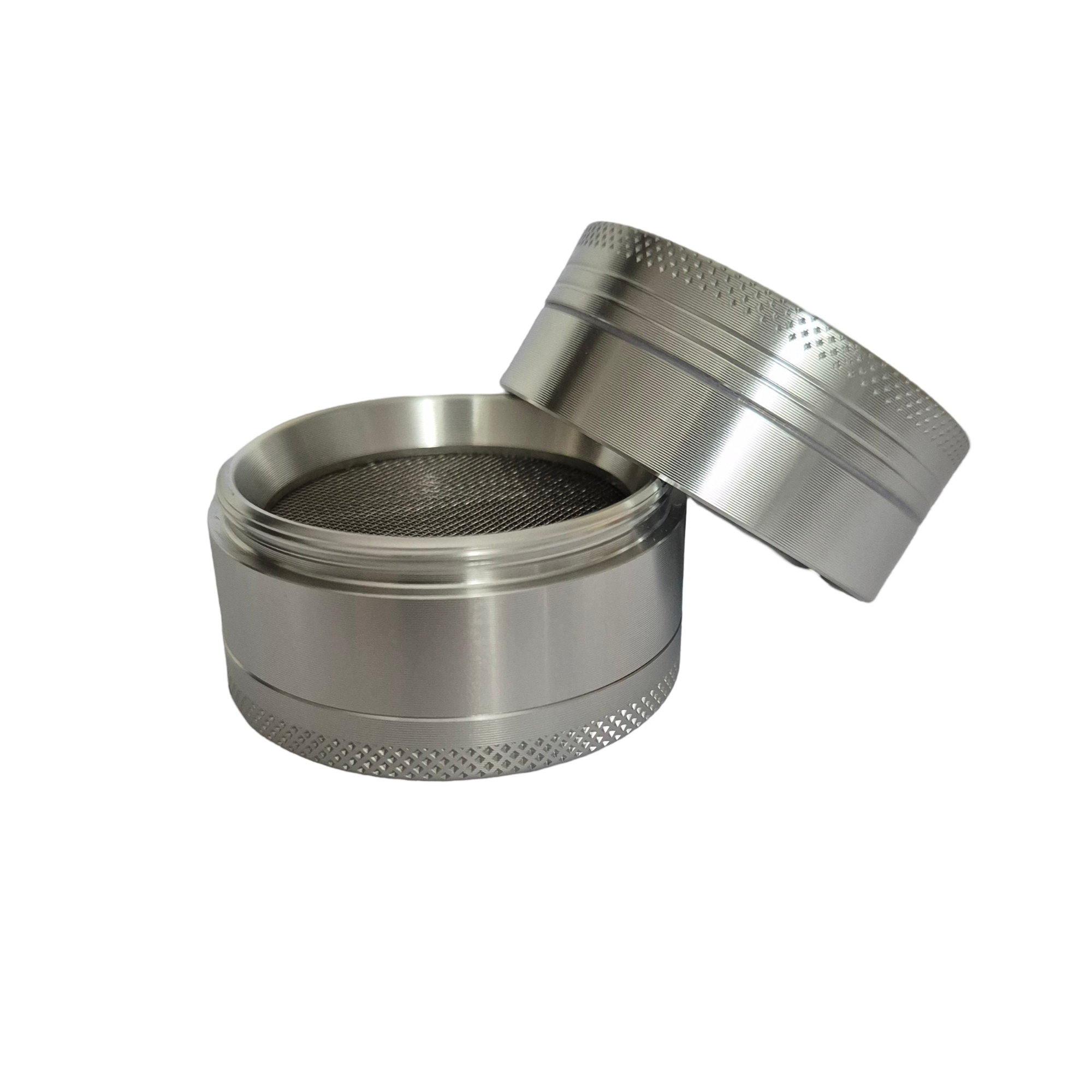 Hochwertiger Aluminium Grinder in Silber