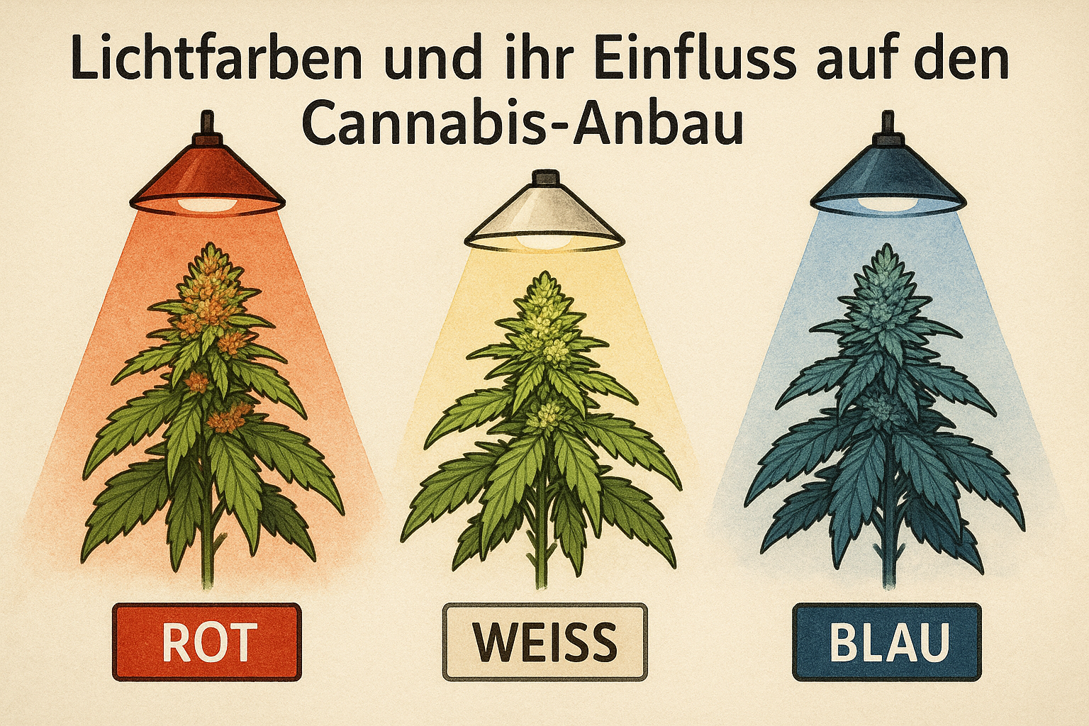 Lichtfarben und ihr Einfluss auf den Cannabis-Anbau